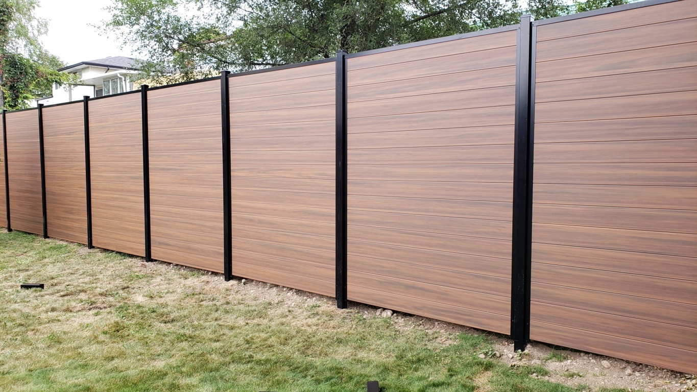 Brown Vinyl Fence