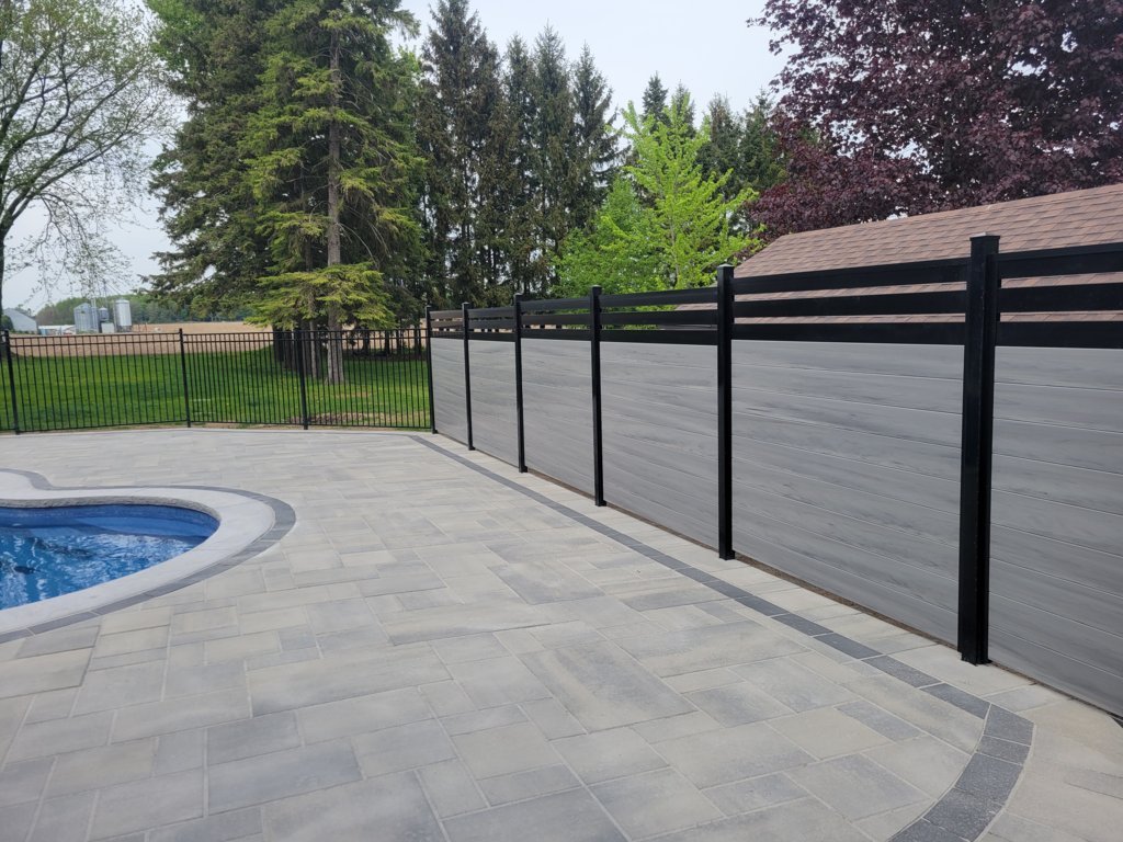 GREY Vinyl Fence