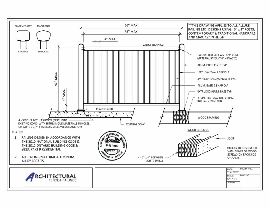 Aluminum Picket Railings Downloads-3p